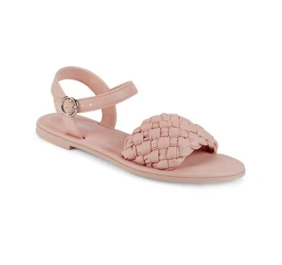 Steve Madden Big Girls Jkarina Ankle Strap Sandals Size 5 Leather Blush Pink - Image 1 of 4
