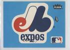 1985 Fleer Team Stickers Inserts Montreal Expos Team (Logo)