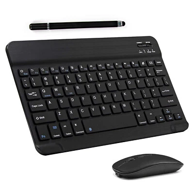 Bluetooth Wireless Keyboard and Mouse For Android IOS PC Phone Tablet Samsung - Image 1 of 4