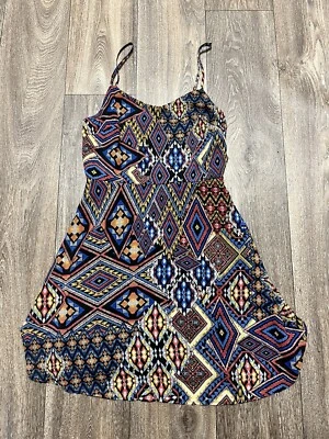 Vestido para mujer Fire Los Angeles talla XS geométrico multicolor Foto 1 de 4