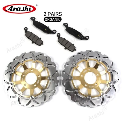 Fit Suzuki SV650 SV650S 1999-2002 Front Brake Disc Rotor and Organic Brake Pads - Image 1 of 4