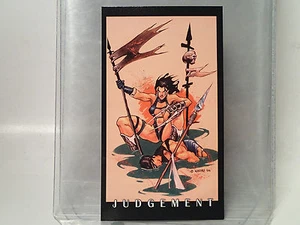 LONDON NIGHT: JUDGEMENT Promo Card 1994  Art by Ghori - Picture 1 of 2