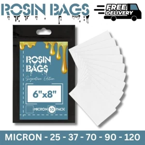 Rosin Mesh Filter Bags 6" X 8" - 5 Microns 25u 37u 70u 90u 120u - 5 or 10 Pack - Picture 1 of 6