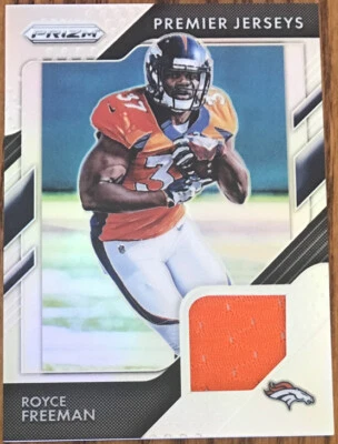 2018 Panini Prizm Prizm Premier Jerseys Royce Freeman #PP-24 Denver Broncos - Image 1 of 2