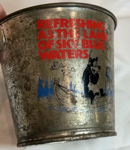 Vintage Metall Hamm’s Bier Eis Bar Werbung Eimer / Eimer, Land des himmelblauen Wassers - Bild 1 von 8