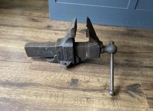 Antique PRENTISS Bulldog 59 Pattern Makers Vise Sheet Metal 4” Jaws Free Ship - Picture 1 of 14