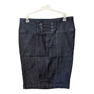 Boom Boom Denim Straight Pencil Skirt Medium 8/10 - Picture 1 of 4