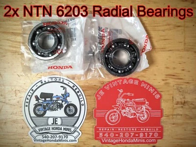 Bearing - Pair Radial 6203 Transmission - 961006203000 -  Honda Z50 CT70 SL70 - Image 1 of 4