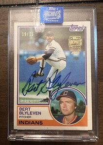 2020 Topps Archives Signature Series BERT BLYLEVEN Auto Autograph 1983 /25 Twins