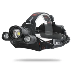 12000000LM T6 LED Headlamp Headlight Torch USB Rechargeable Flashlight Hiking UK - Picture 1 of 17
