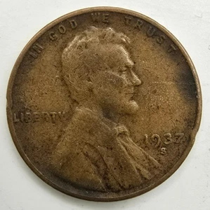 1937 S Lincoln Wheat Cent VF/XF You Grade It! EF Penny Free Ship! - Picture 1 of 4