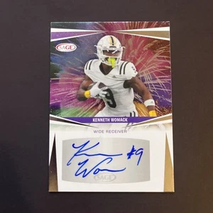 2025 Sage Football Silver Auto Kenneth Womack #A-KW2 Western Michigan - Picture 1 of 5