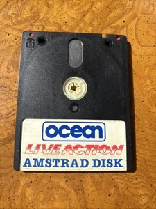 Amstrad CPC 6128 Ocean Live Action Disk Disc - Imagen 1 de 2