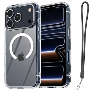 Funda Transparente MagSafe para iPhone 17 Pro Max 17 Cubierta Imán Antigolpes + Cordón - Imagen 1 de 14