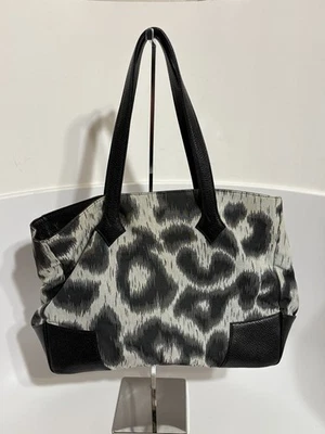 Vtg Vivienne Westwood Black Leopard Print Tote Bag - Image 1 of 4