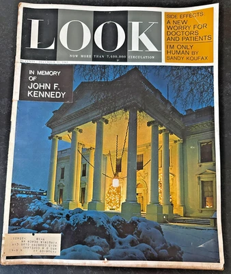 LOOK Magazine Dec 31 1963 JFK Tribute Jackie Christmas Issue LBJ Presidents Foto 1 de 4