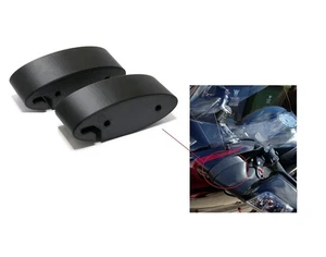 Black Mirror Riser Extender Adapter Adapterhalterungen Honda CBR 1100XX CBR... - Bild 1 von 5