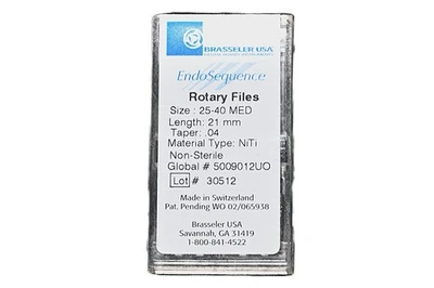 Brasseler EndoSequence Rotary File – Choose Size – New Sealed