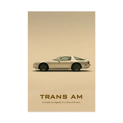 Плакат Pontiac Trans Am — автомобильный плакат, винтажные мускулы, американская икона настенное искусство - Изображение 1 из 4