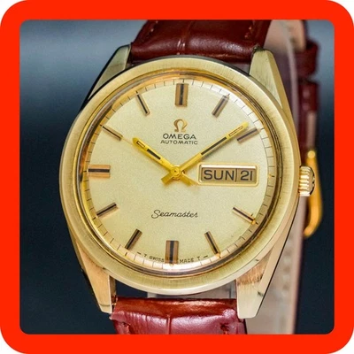 Vintage 1969 [MINT] OMEGA Seamaster Cal.752 168.023 Gold Automatic Day/Date Men - Image 1 of 4