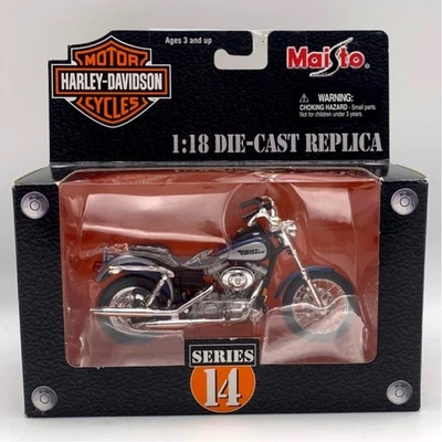 Harley-Davidson 1:18 Die-Cast FXDL Dyna Low Rider Motocicleta 2003 Maisto 14 Foto 1 de 4