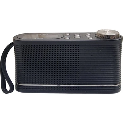 Roberts Play10 Portable AM FM DAB Digital Radio Black Compact - Image 1 of 4