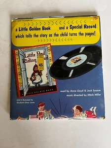 Vintage 1957 Little Golden Book LITTLE RED RIDING HOOD, Record & Book, sleeve - Picture 1 of 6