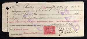 4E146 - 1901 FLOUR CITY NATIONAL BANK - MINNEAPOLIS, MINN - Picture 1 of 2