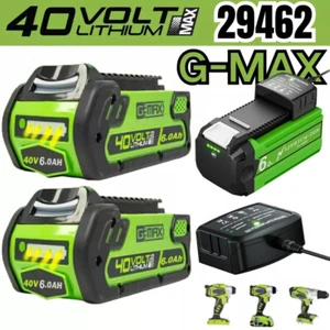 40V 8.0Ah For Greenworks G-MAX Lithium Battery /Charger 29472 29462 29252 20202 - Picture 1 of 28