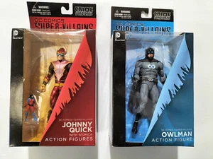 DC Comics Collectibles x2 Super Villains Owl Man & Johnny Quick w/ Atomica -BOX - Picture 1 of 10