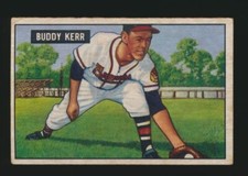 1951 Bowman Buddy Kerr #171 Boston Braves VG