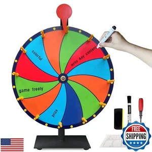 Holiket Spinning Wheel for Prize, 12 Inch Prize Wheel Spinner, 12 Slots, Easy - Picture 1 of 5
