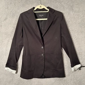 Patrizia Pepe Firenze Button Up Blazer Style Jacket Women's Size 42 Black - Picture 1 of 11