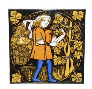 Piastrelle decorative Inghilterra opere Ironbridge Gorge Museum Shropshire ceramica 6"x6" - Foto 1 di 4