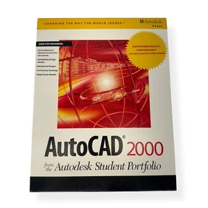 AutoCAD 2000 von Autodesk Student Portfolio Software CD & Installationshandbuch - Bild 1 von 6