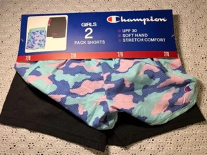 Girls Champion shorts 2 pair Size 7-8 - Picture 1 of 3