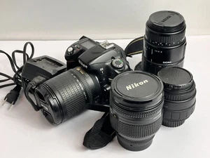 Nikon D80 DSLR Camera w/ 4 Zoom Lenses + Charger | Great for Beginners - Picture 1 of 14