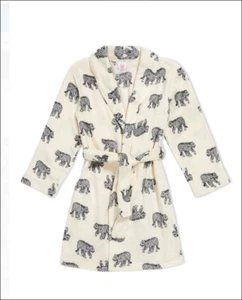 NEW 7/8 Girls Exclusive Super Soft LEOPARD Fuzzy Sleep Robe - Picture 1 of 2