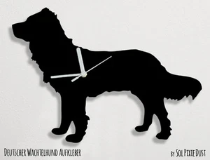 Deutscher Wachtelhund Silhouette - Wanduhr - Bild 1 von 4