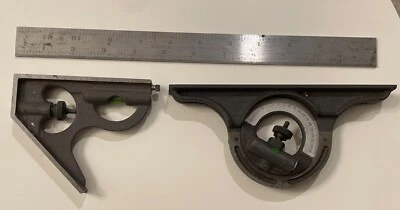 Brown & Sharpe Combination Square --three Pieces - Image 1 of 4