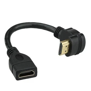 Bluwee HDMI Extension Cable High Speed 90-Degree Angle HDMI Male to HDMI Female - Picture 1 of 3