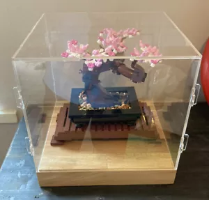 Deluxe Hardwood & Clear Acrylic Display Case for LEGO Bonsai Tree - Picture 1 of 2