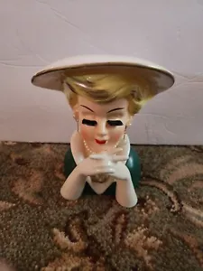Beautiful Vintage Ruben #495 Lady Head Vase Excellent! - Picture 1 of 11