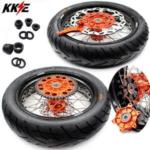 KKE 3.5*17/5.0*17 CUSH Drive Wheels Tires for KTM 03-2022 EXC XCW SXF 125-530CC - Picture 1 of 14