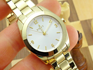 DKNY Nolita 34mm Ladies Designer Gold Bracelet Wristwatch NY-2873