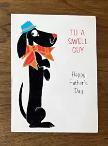 Vintage 60er Jahre Grußkarte "TO A SWELL GUY Happy Father's Day" GEBRAUCHT - Bild 1 von 3