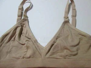 H&M Bra Size 4 Beige Wireless Unlined Adjustable Straps Bralette Lingerie - Picture 1 of 6