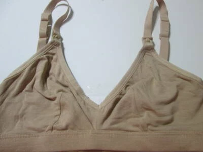 H&M Bra Size 4 Beige Wireless Unlined Adjustable Straps Bralette Lingerie - Image 1 of 4