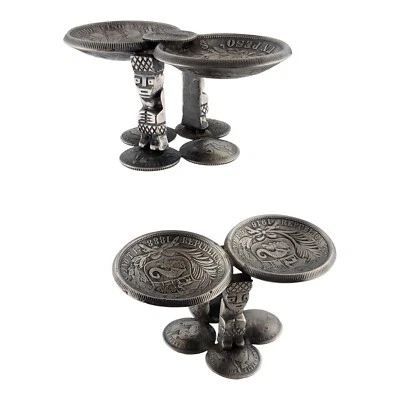 Salinas de plata pr 900 con monedas de Perú Un Sol y Un Peso 1881 1888 1916 1900 Foto 1 de 4