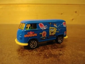 Vintage Matchbox 1999 Blue Spongebob VW Volkswagen Delivery Van Toy Car Cartoon - Picture 1 of 7